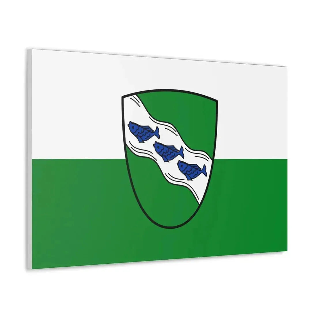 Flag of Ansbach 2 Germany - Canvas Wall Art - The Sticker Space