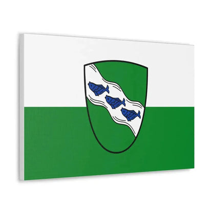 Flag of Ansbach 2 Germany - Canvas Wall Art - The Sticker Space