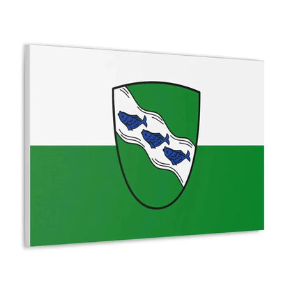 Flag of Ansbach 2 Germany - Canvas Wall Art - The Sticker Space