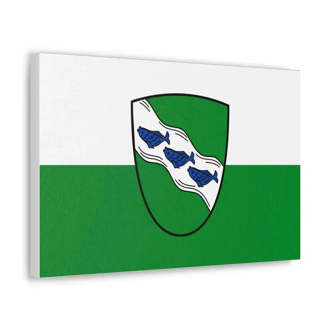 Flag of Ansbach 2 Germany - Canvas Wall Art - The Sticker Space