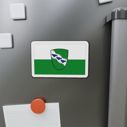 Flag of Ansbach 2 Germany - Die-Cut Magnet-The Sticker Space