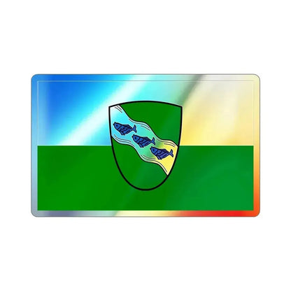 Flag of Ansbach 2 Germany Holographic STICKER Die-Cut Vinyl Decal 5 Inch - The Sticker Space