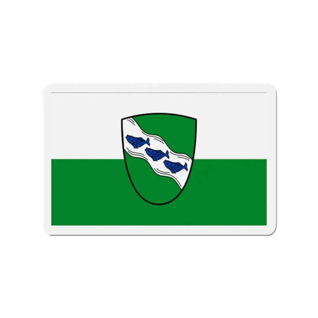 Flag of Ansbach 2 Germany - Refrigerator Magnet 2 Inch - The Sticker Space