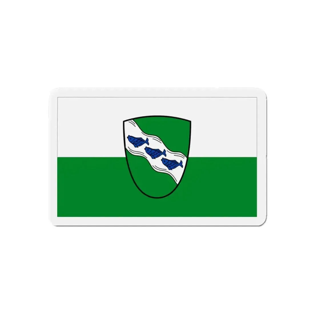Flag of Ansbach 2 Germany - Refrigerator Magnet - The Sticker Space