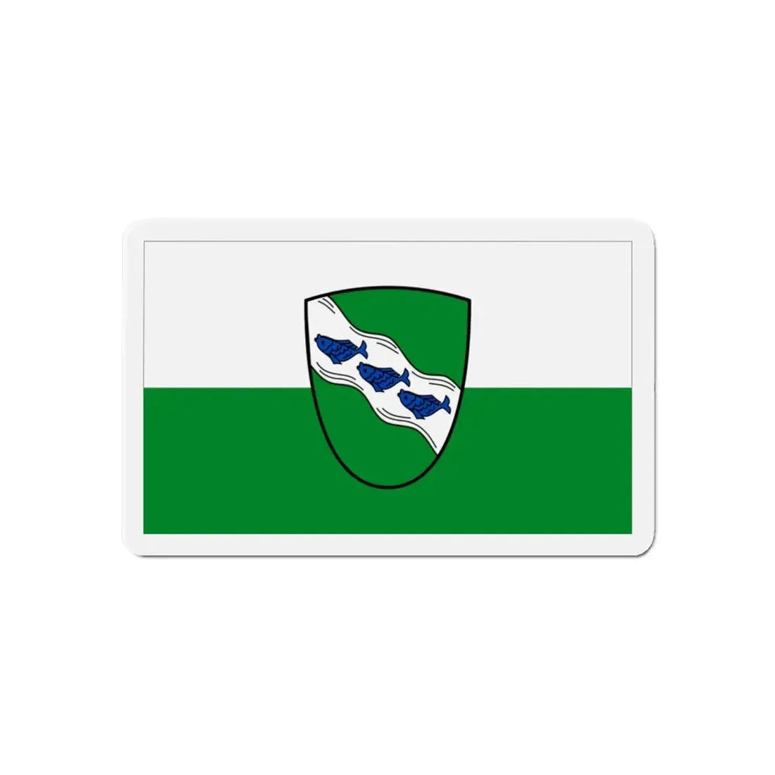 Flag of Ansbach 2 Germany - Refrigerator Magnet - The Sticker Space