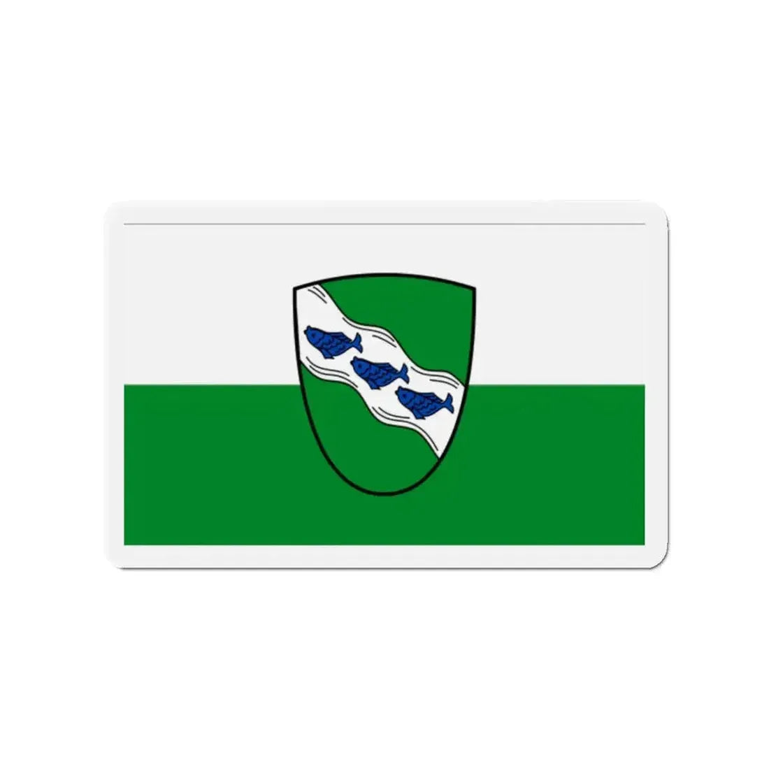 Flag of Ansbach 2 Germany - Refrigerator Magnet - The Sticker Space