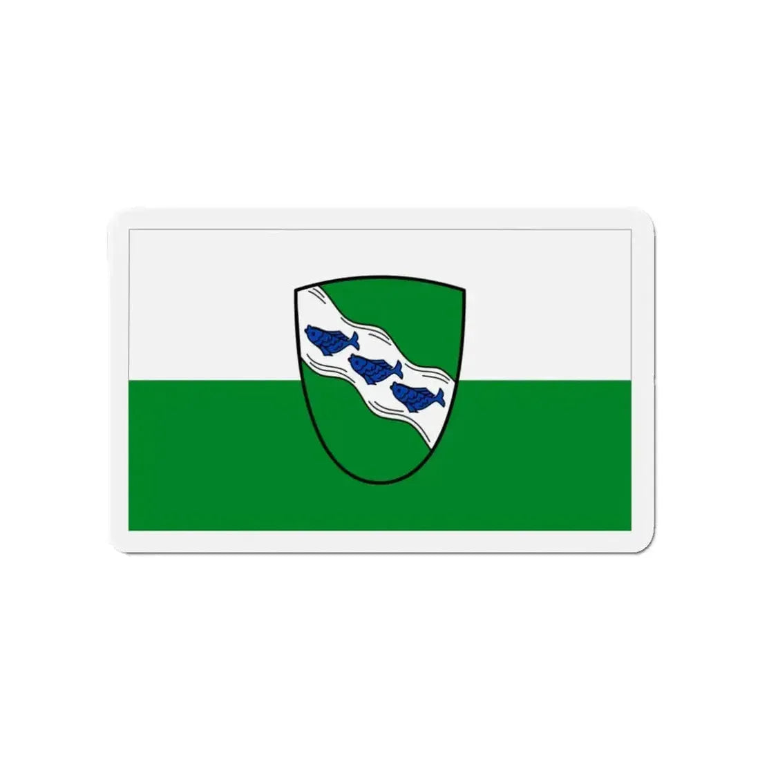 Flag of Ansbach 2 Germany - Refrigerator Magnet - The Sticker Space