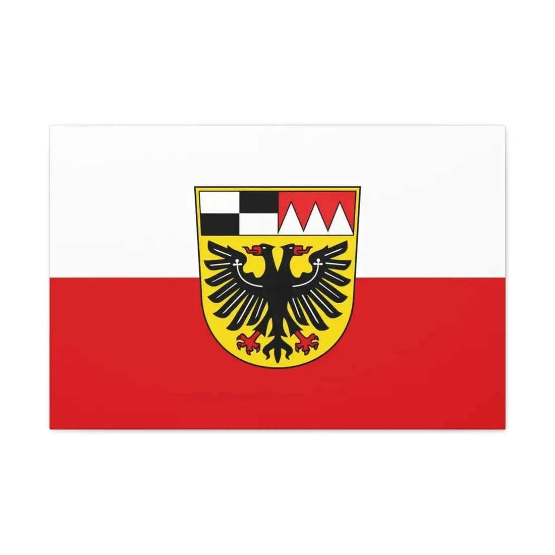 Flag of Ansbach Germany - Canvas Wall Art - The Sticker Space