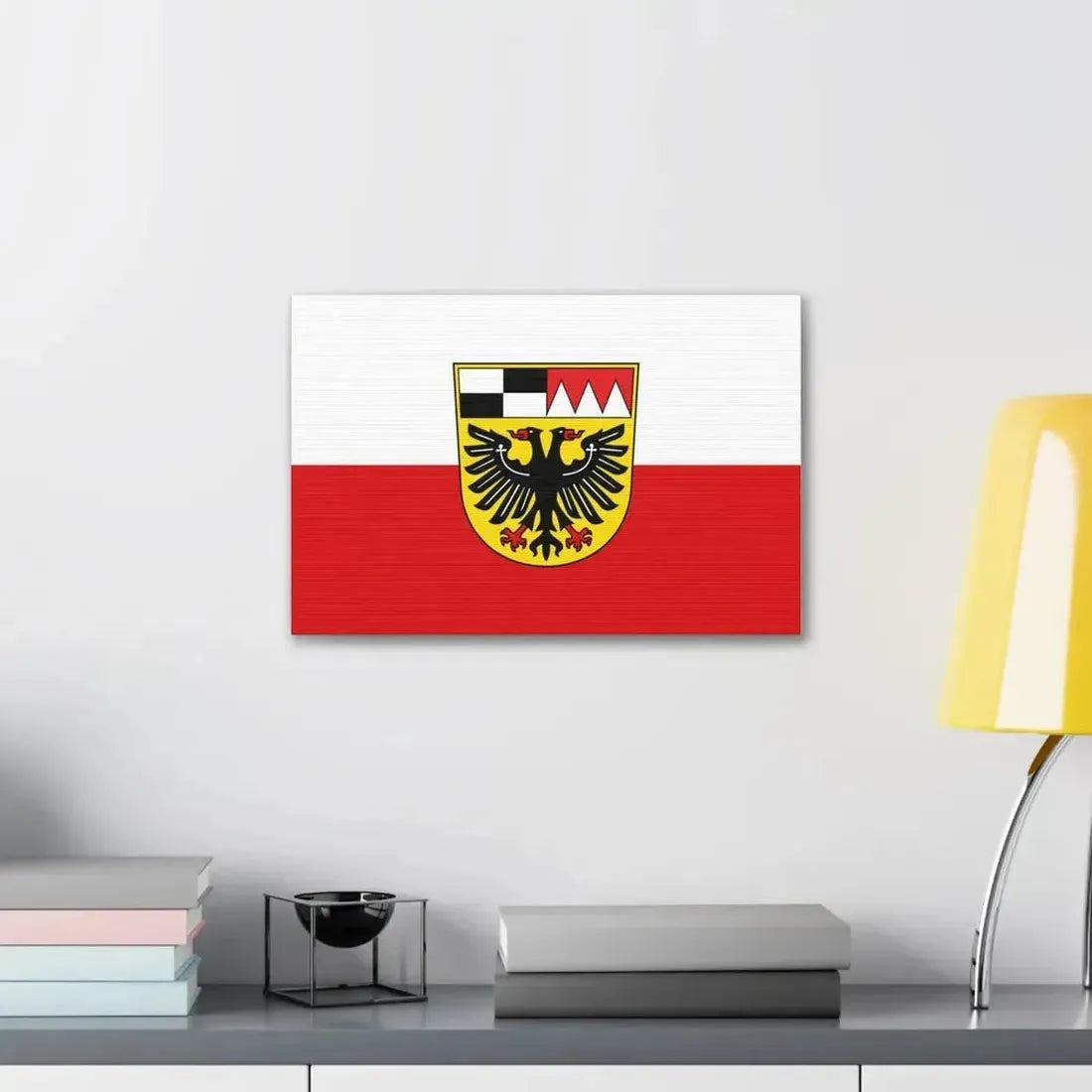 Flag of Ansbach Germany - Canvas Wall Art - The Sticker Space