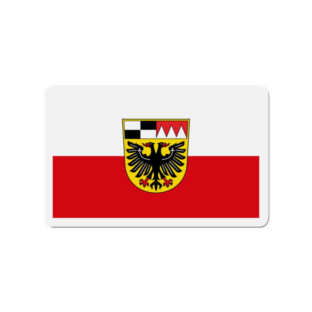 Flag of Ansbach Germany - Die-Cut Magnet-3" x 3"-The Sticker Space