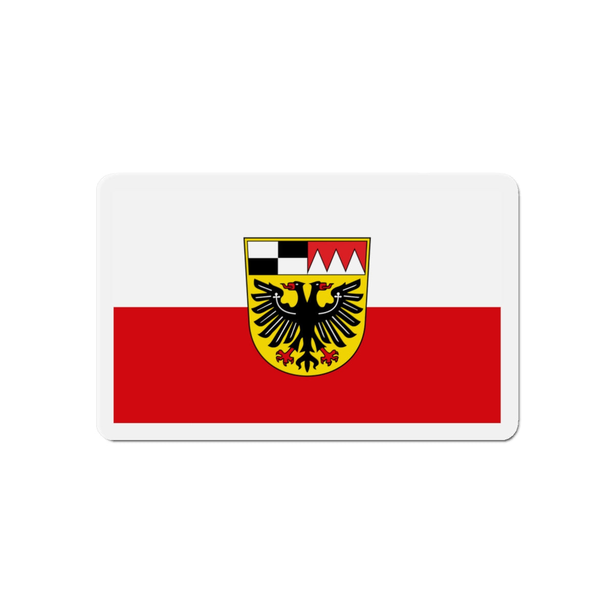 Flag of Ansbach Germany - Die-Cut Magnet-6 × 6"-The Sticker Space