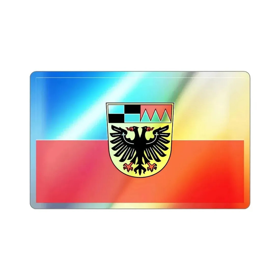 Flag of Ansbach Germany Holographic STICKER Die-Cut Vinyl Decal - The Sticker Space