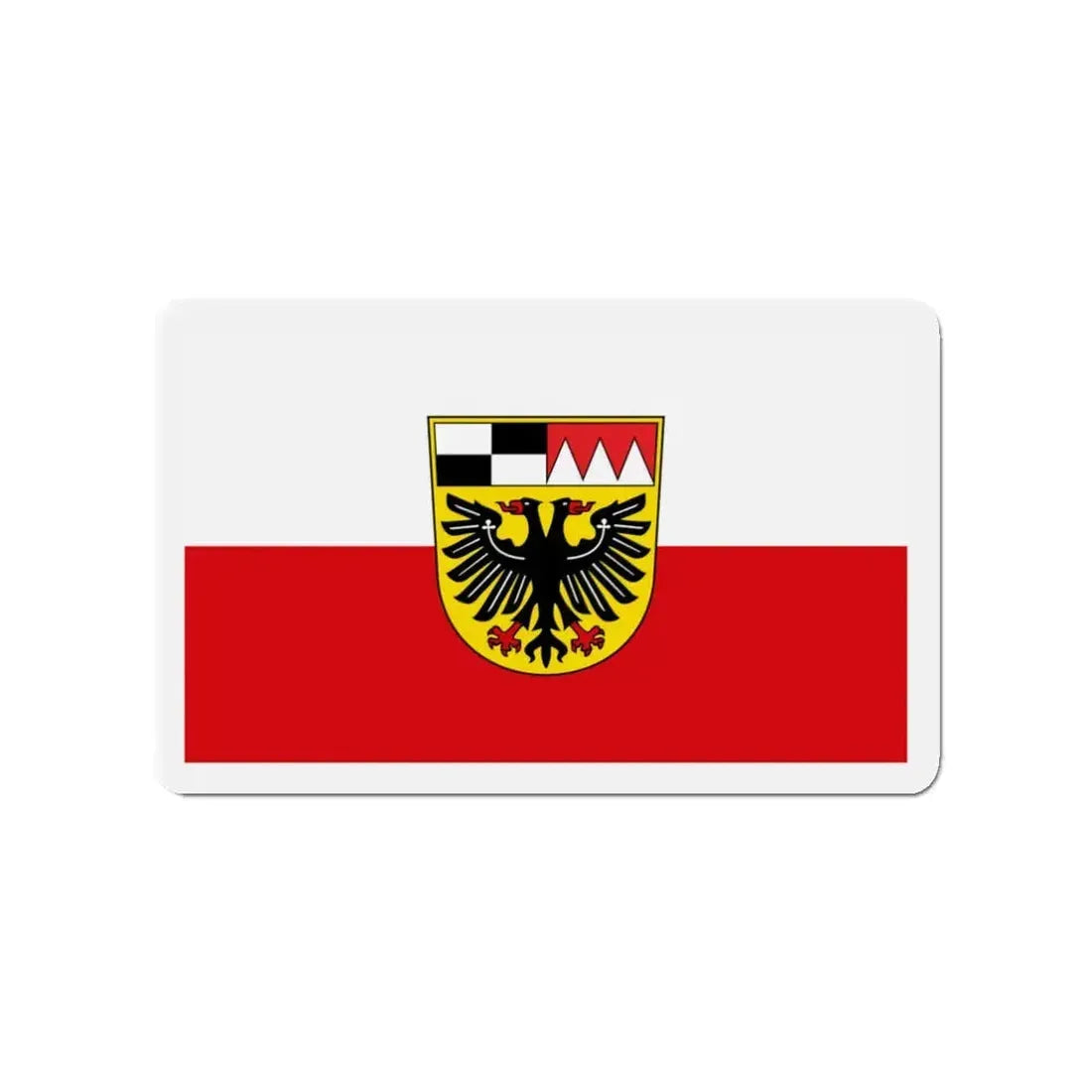 Flag of Ansbach Germany - Refrigerator Magnet 3 Inch - The Sticker Space