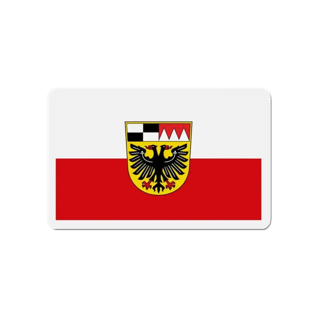 Flag of Ansbach Germany - Refrigerator Magnet 4 Inch - The Sticker Space