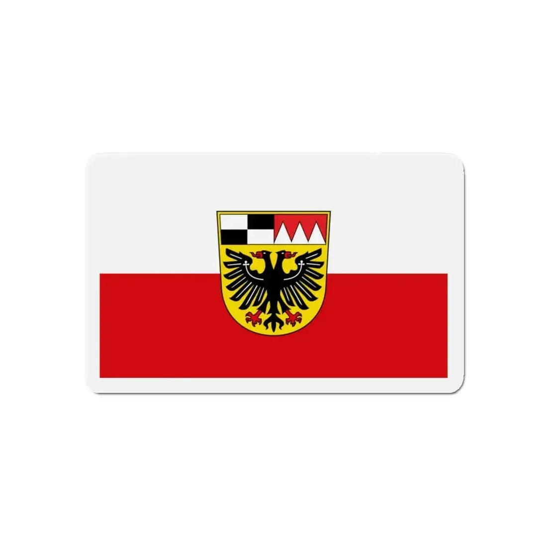 Flag of Ansbach Germany - Refrigerator Magnet 5 Inch - The Sticker Space