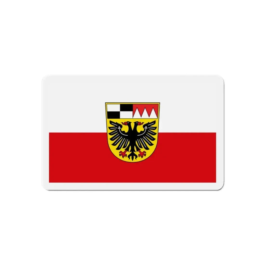 Flag of Ansbach Germany - Refrigerator Magnet 6 Inch - The Sticker Space
