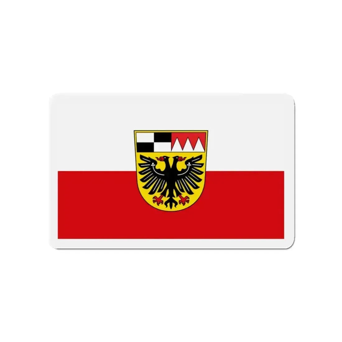Flag of Ansbach Germany - Refrigerator Magnet - The Sticker Space