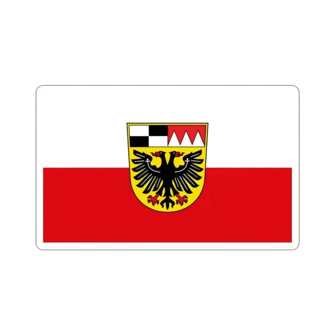 Flag of Ansbach Germany STICKER Vinyl Die-Cut Decal 2 Inch - The Sticker Space