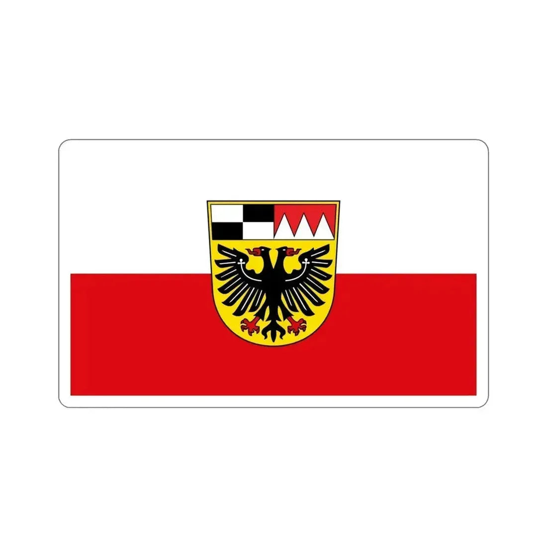 Flag of Ansbach Germany STICKER Vinyl Die-Cut Decal 5 Inch - The Sticker Space