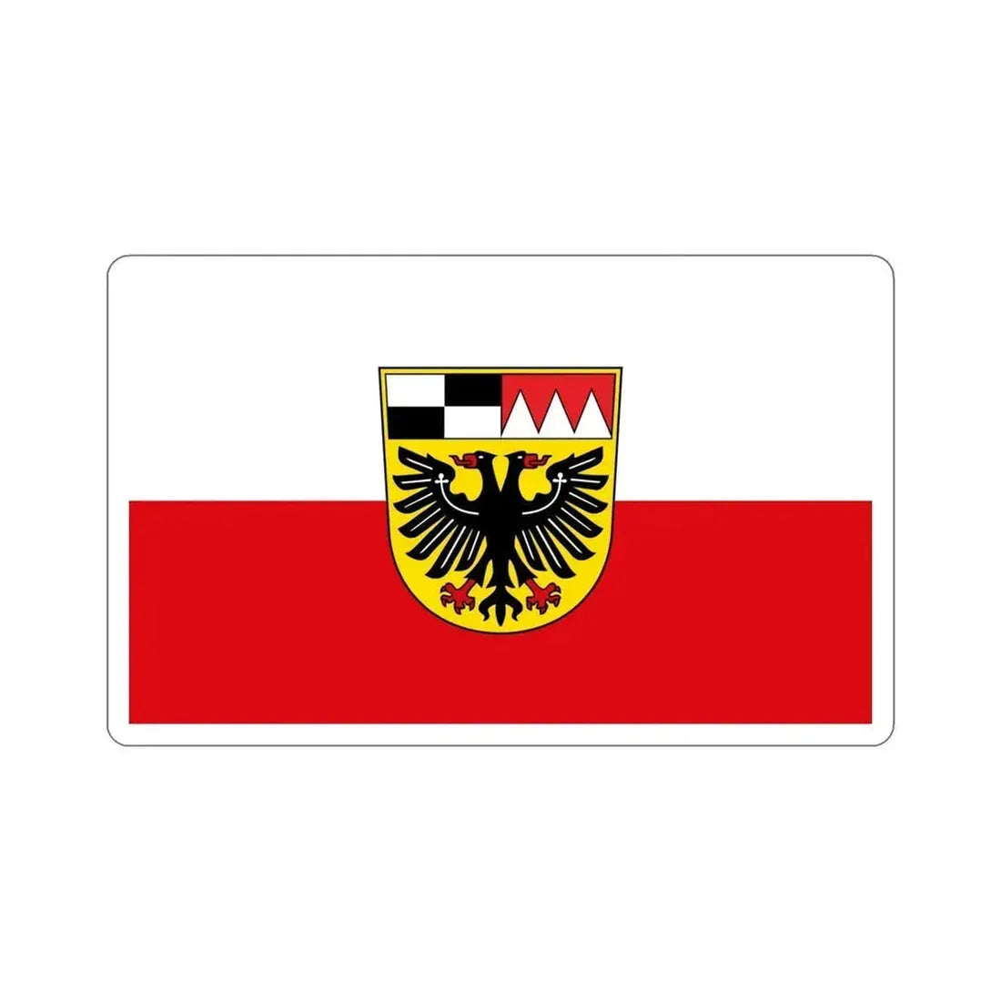 Flag of Ansbach Germany STICKER Vinyl Die-Cut Decal 6 Inch - The Sticker Space