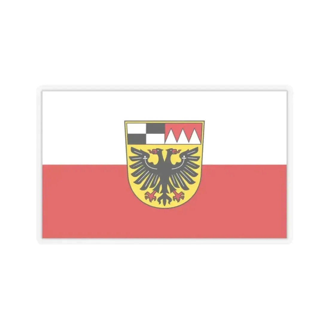 Flag of Ansbach Germany - STICKER Vinyl Kiss-Cut Decal 2 Inch Transparent - The Sticker Space