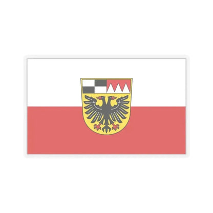 Flag of Ansbach Germany - STICKER Vinyl Kiss-Cut Decal 3 Inch Transparent - The Sticker Space