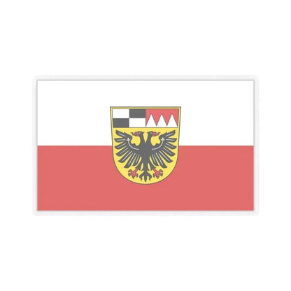 Flag of Ansbach Germany - STICKER Vinyl Kiss-Cut Decal 4 Inch Transparent - The Sticker Space