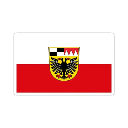 Flag of Ansbach Germany - STICKER Vinyl Kiss-Cut Decal 4 Inch White - The Sticker Space