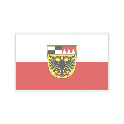Flag of Ansbach Germany - STICKER Vinyl Kiss-Cut Decal 6 Inch Transparent - The Sticker Space