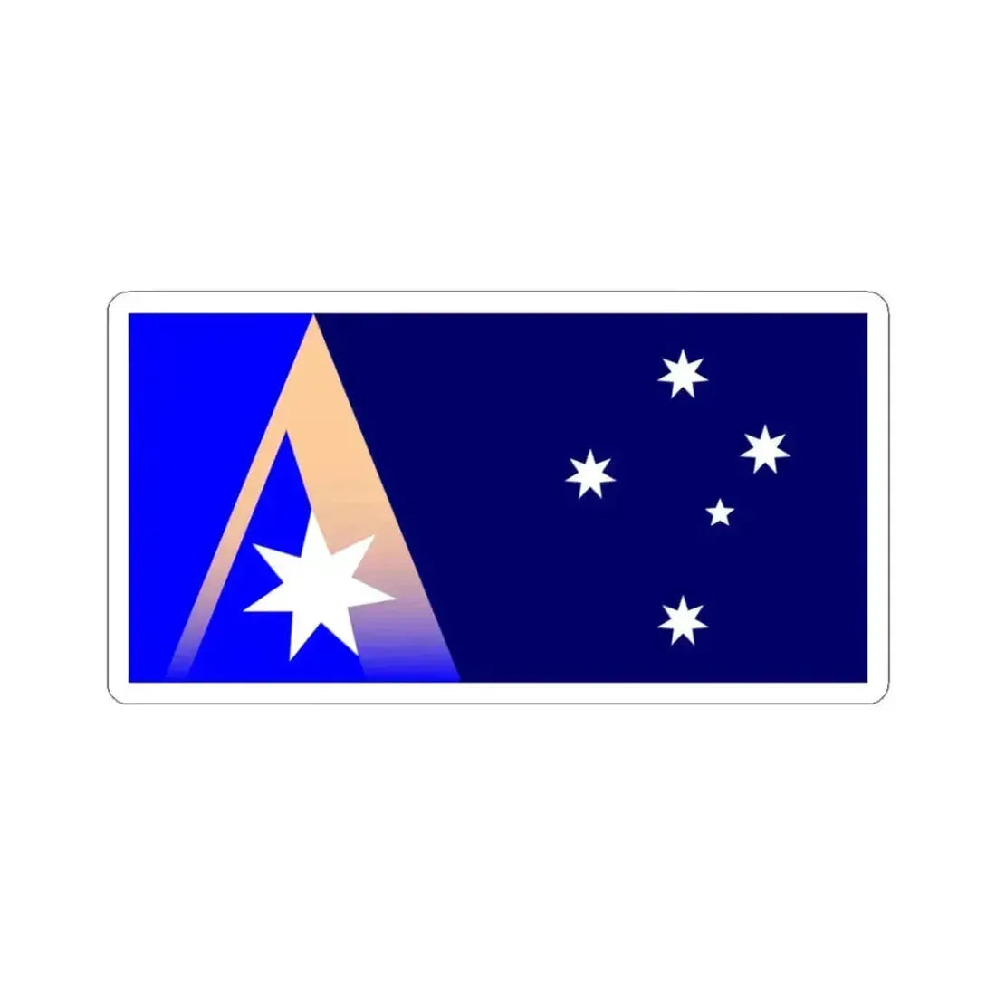 Flag of Ansett Australia (Australia) STICKER Vinyl Kiss-Cut Decal 3 Inch White - The Sticker Space