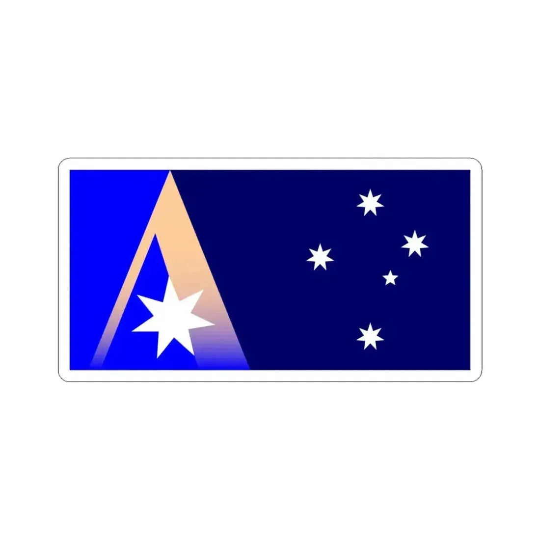 Flag of Ansett Australia (Australia) STICKER Vinyl Kiss-Cut Decal 6 Inch White - The Sticker Space