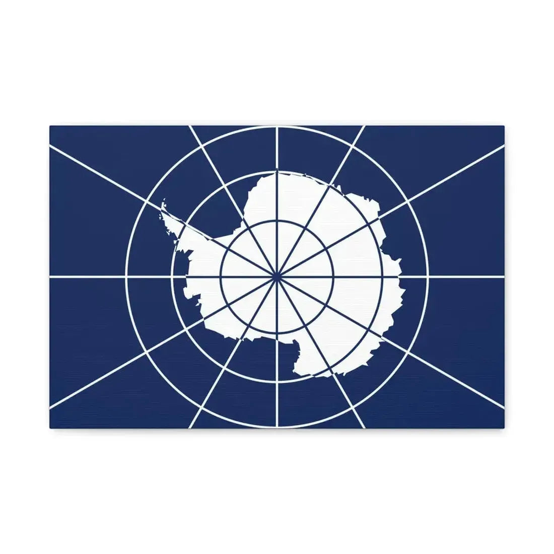 Flag of Antarctic Treaty - Canvas Wall Art 18″ x 12″ 1.25" - The Sticker Space