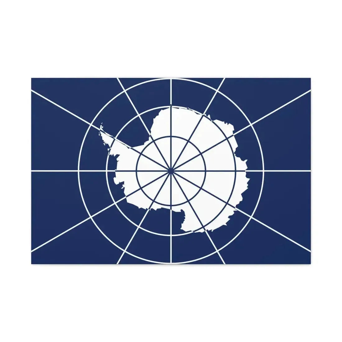 Flag of Antarctic Treaty - Canvas Wall Art 36" x 24" 1.25" - The Sticker Space