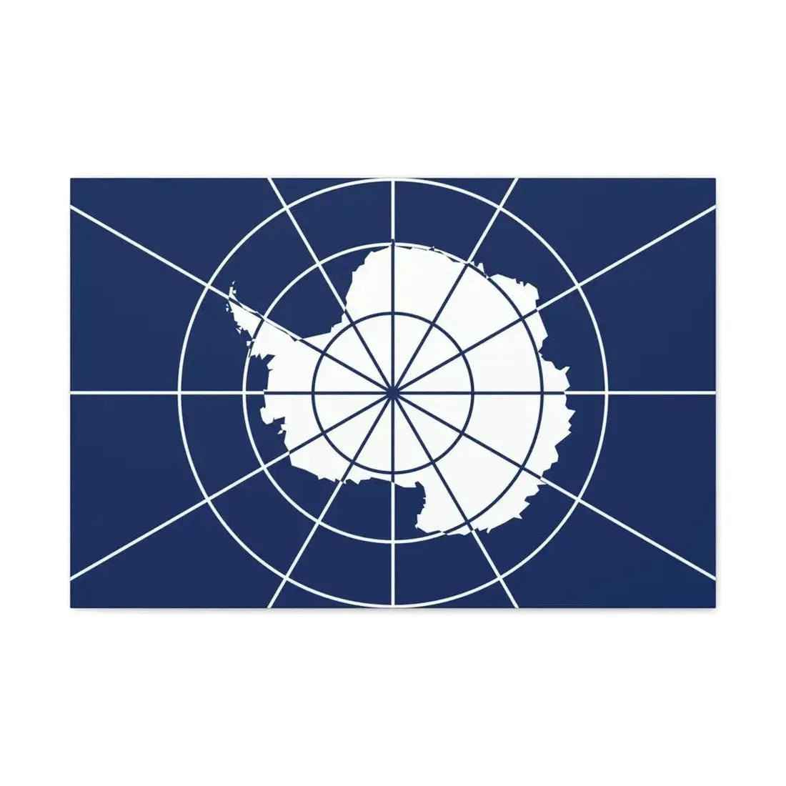 Flag of Antarctic Treaty - Canvas Wall Art - The Sticker Space