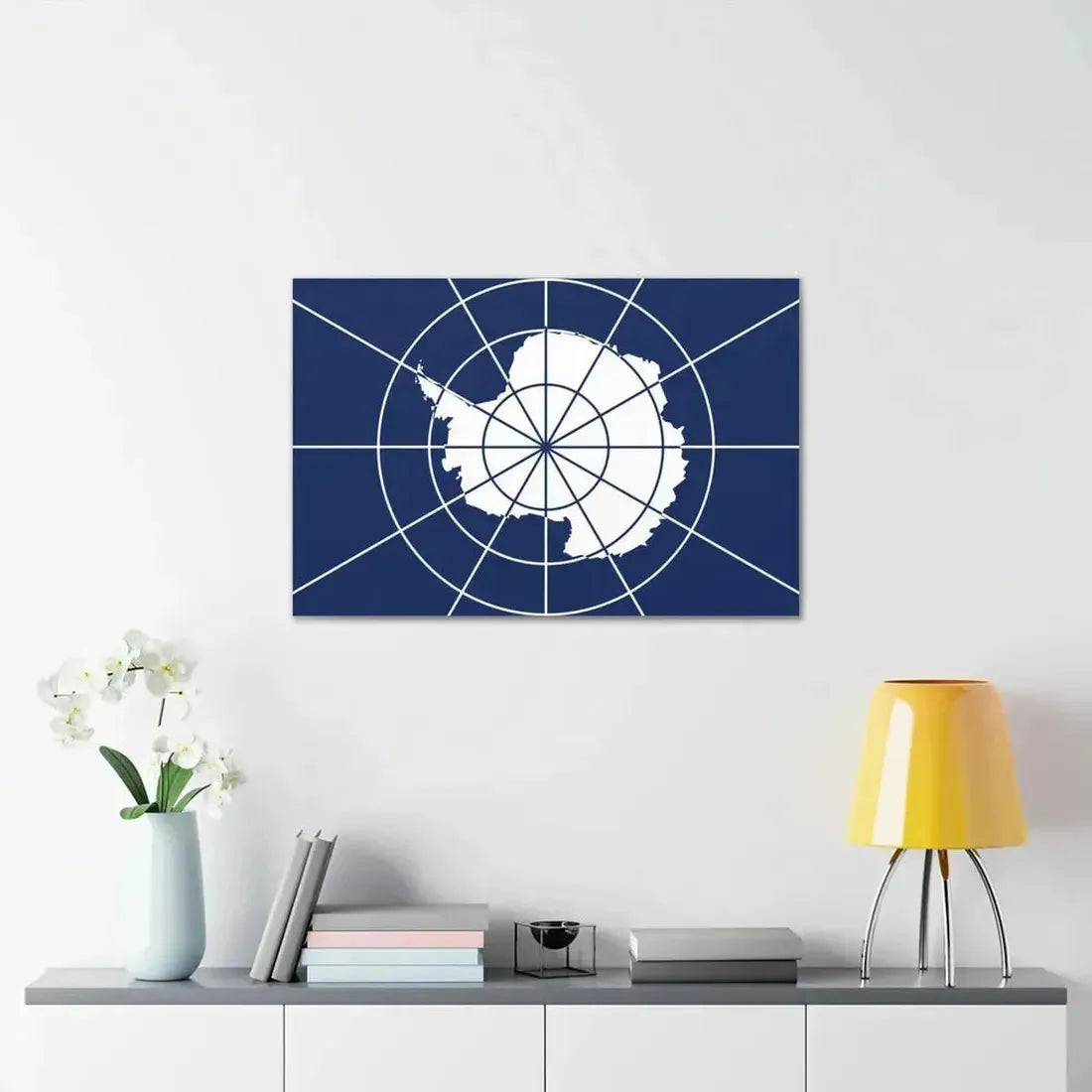 Flag of Antarctic Treaty - Canvas Wall Art - The Sticker Space