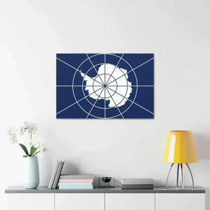 Flag of Antarctic Treaty - Canvas Wall Art - The Sticker Space