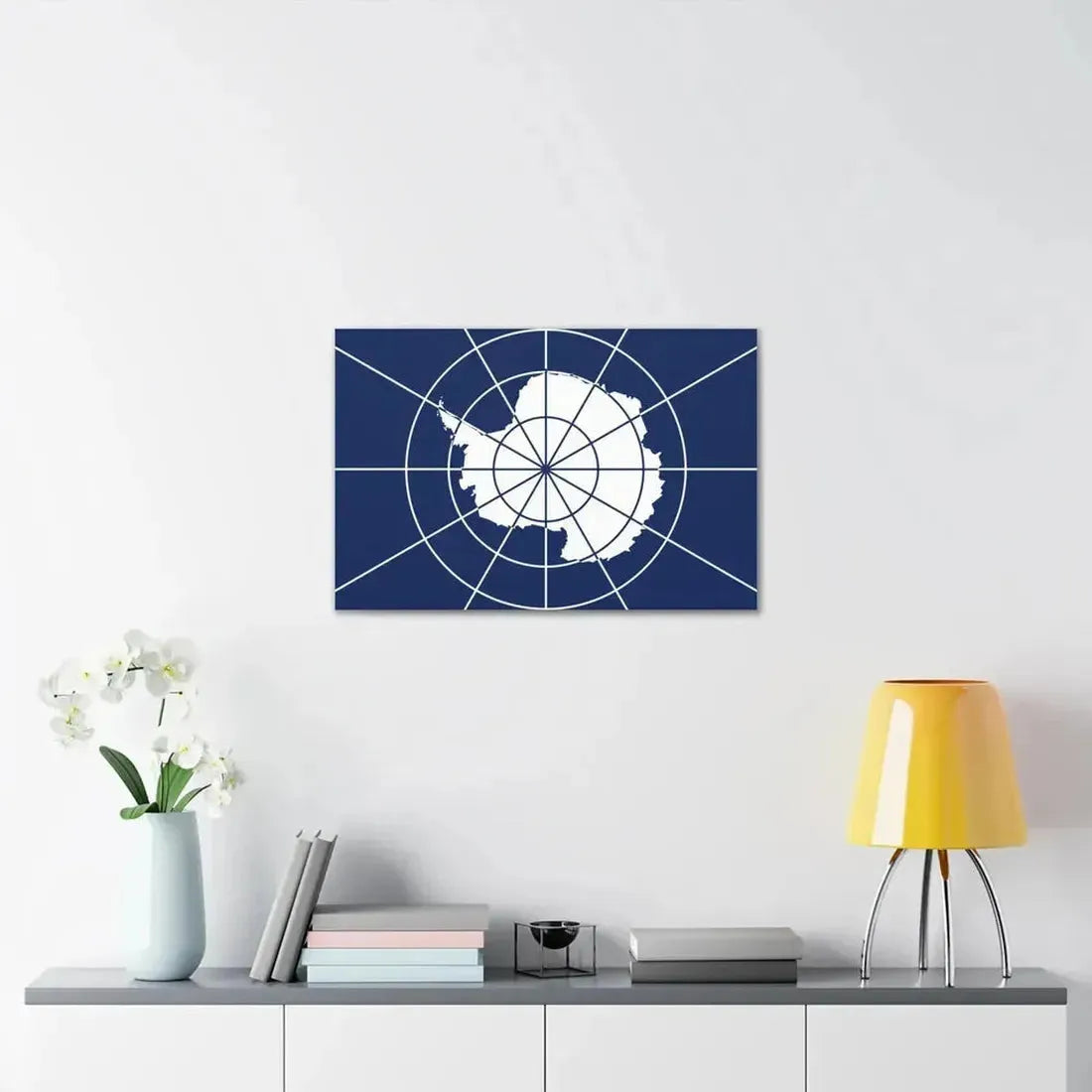 Flag of Antarctic Treaty - Canvas Wall Art - The Sticker Space