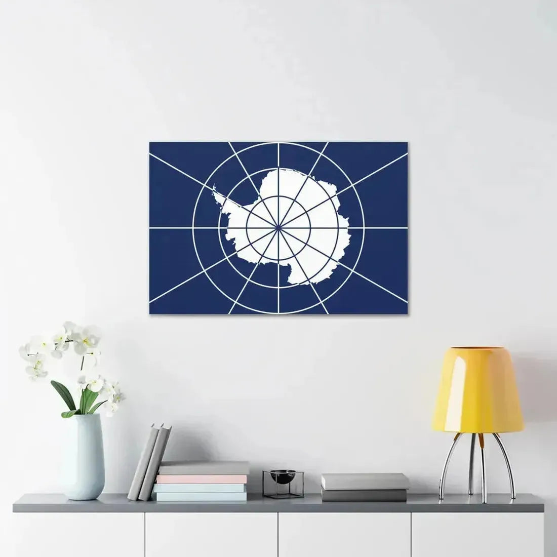 Flag of Antarctic Treaty - Canvas Wall Art - The Sticker Space
