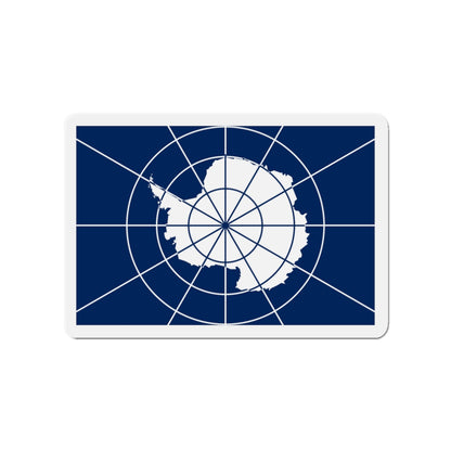 Flag of Antarctic Treaty - Die-Cut Magnet-3" x 3"-The Sticker Space