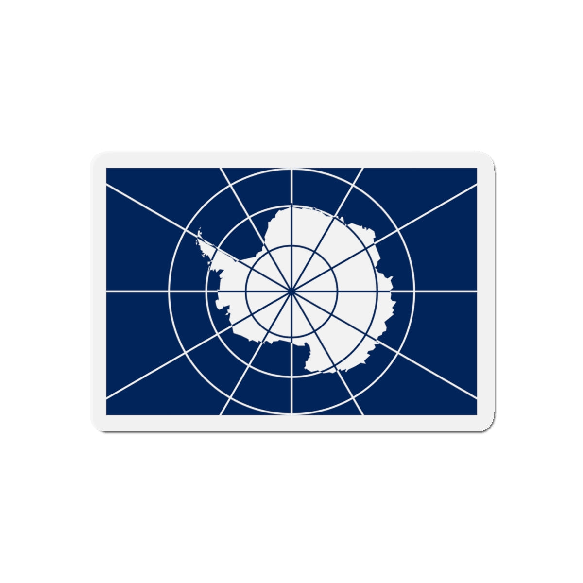 Flag of Antarctic Treaty - Die-Cut Magnet-5" x 5"-The Sticker Space