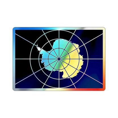 Flag of Antarctic Treaty Holographic STICKER Die-Cut Vinyl Decal - The Sticker Space