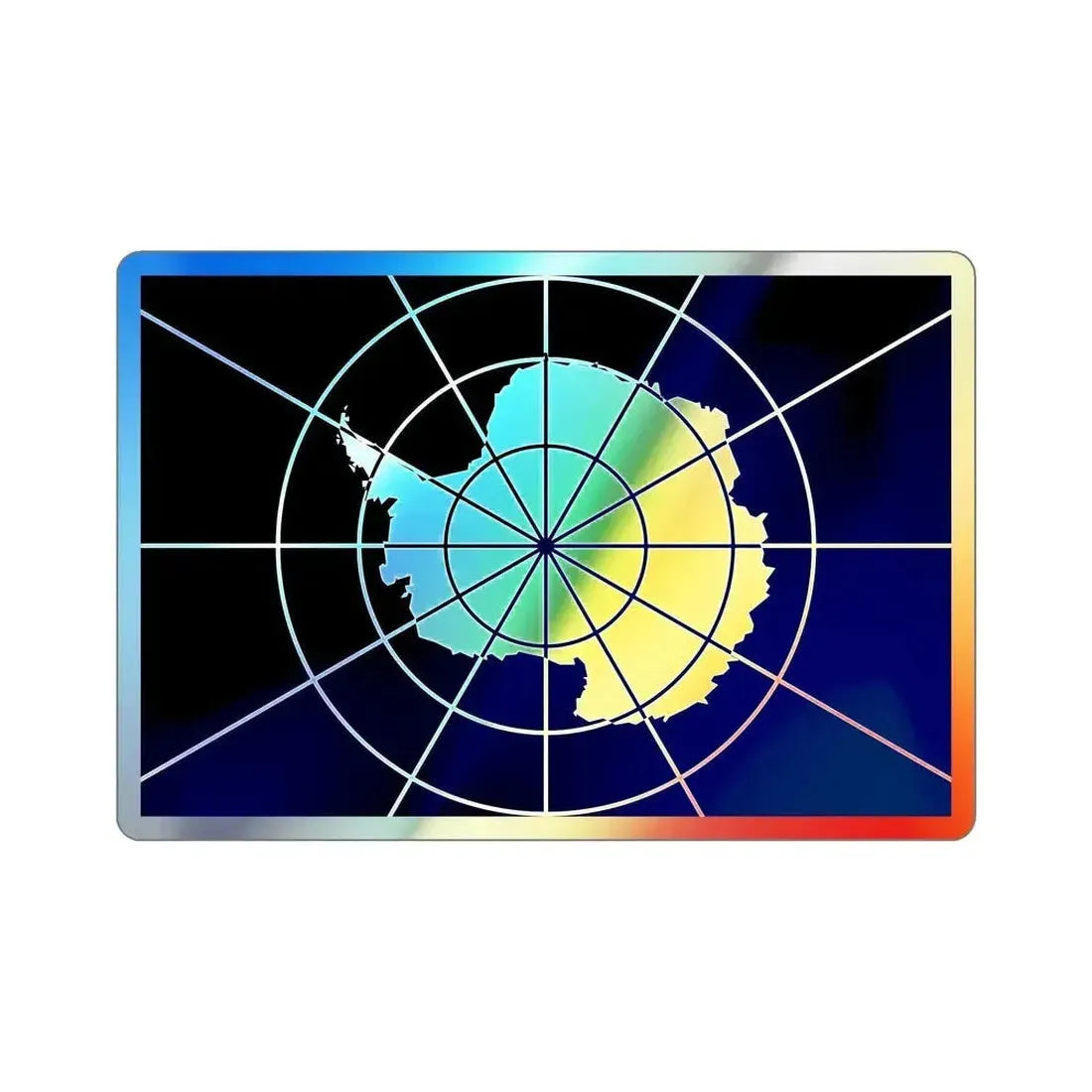 Flag of Antarctic Treaty Holographic STICKER Die-Cut Vinyl Decal - The Sticker Space
