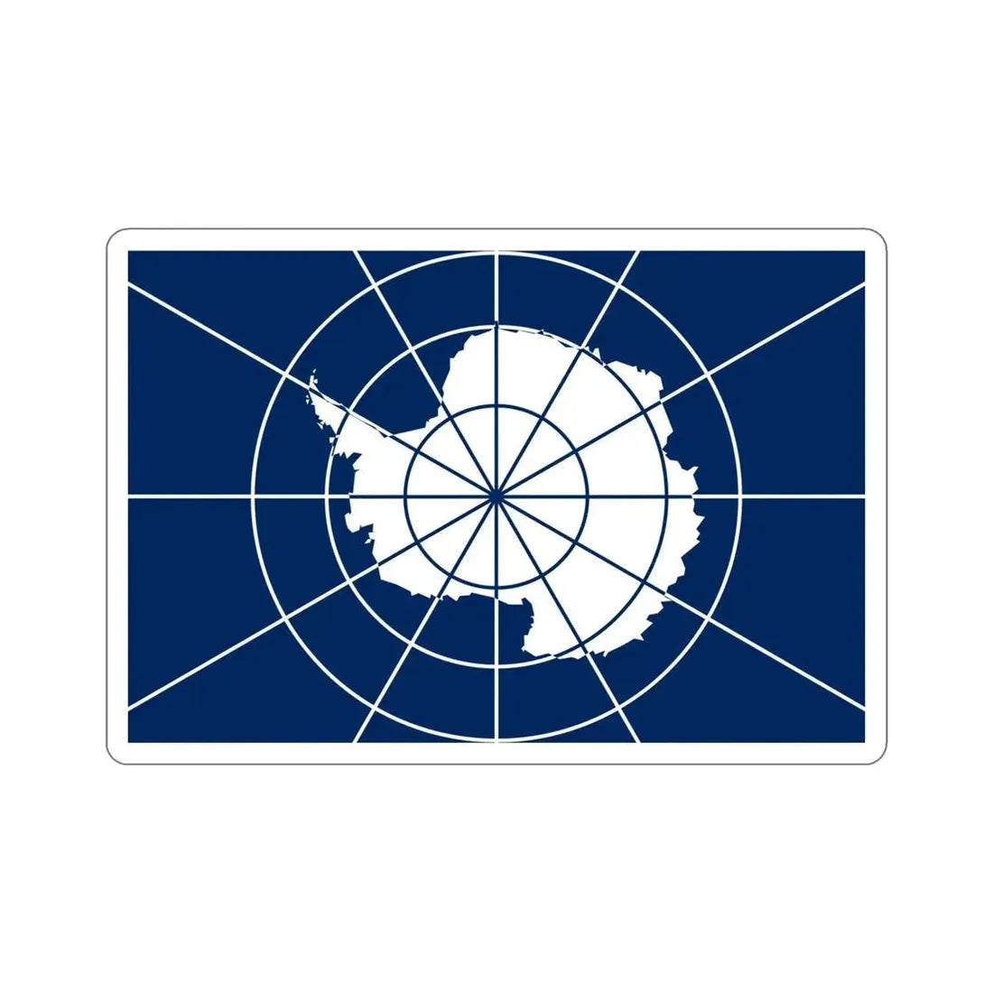 Flag of Antarctic Treaty STICKER Vinyl Die-Cut Decal - The Sticker Space