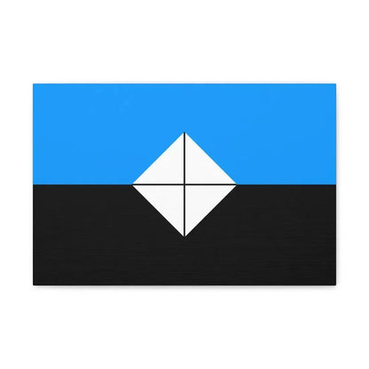 Flag of Antarctic Vexillological Association - Canvas Wall Art 18″ x 12″ 1.25" - The Sticker Space