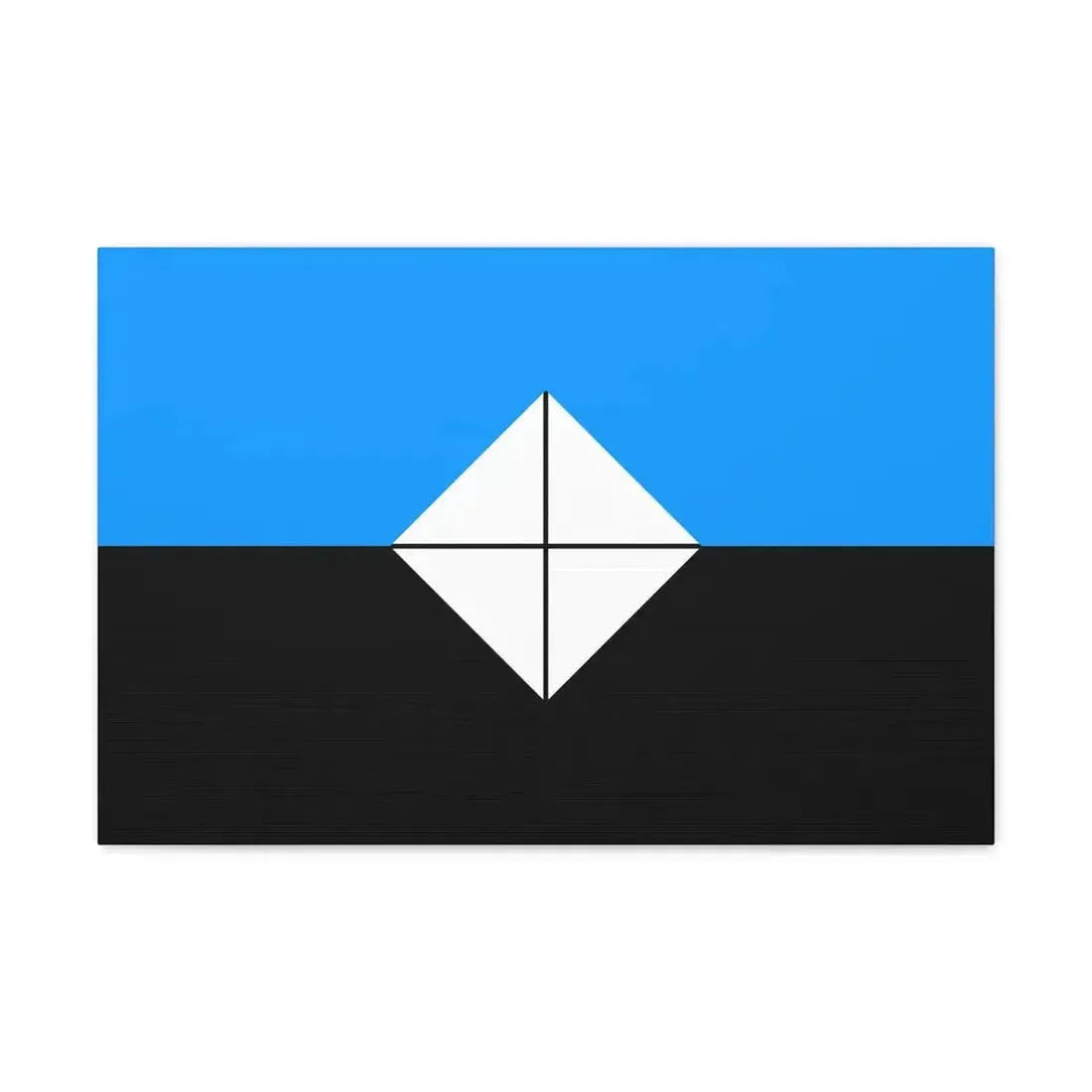 Flag of Antarctic Vexillological Association - Canvas Wall Art 24″ x 16″ 1.25" - The Sticker Space