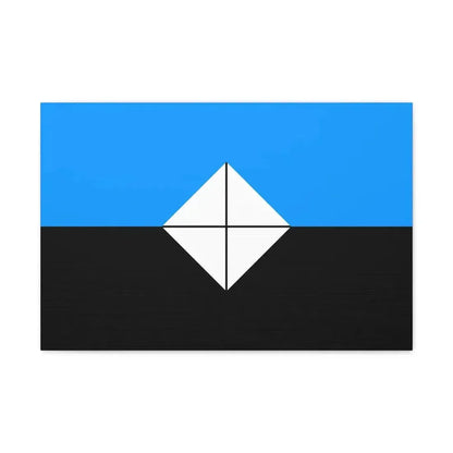 Flag of Antarctic Vexillological Association - Canvas Wall Art 24″ x 16″ 1.25" - The Sticker Space