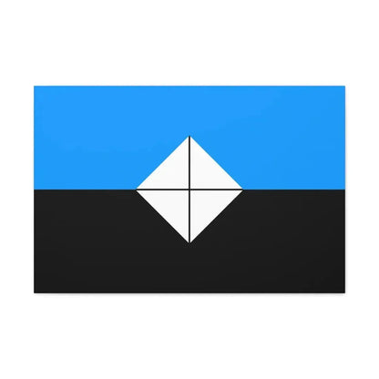 Flag of Antarctic Vexillological Association - Canvas Wall Art 30" x 20" 1.25" - The Sticker Space