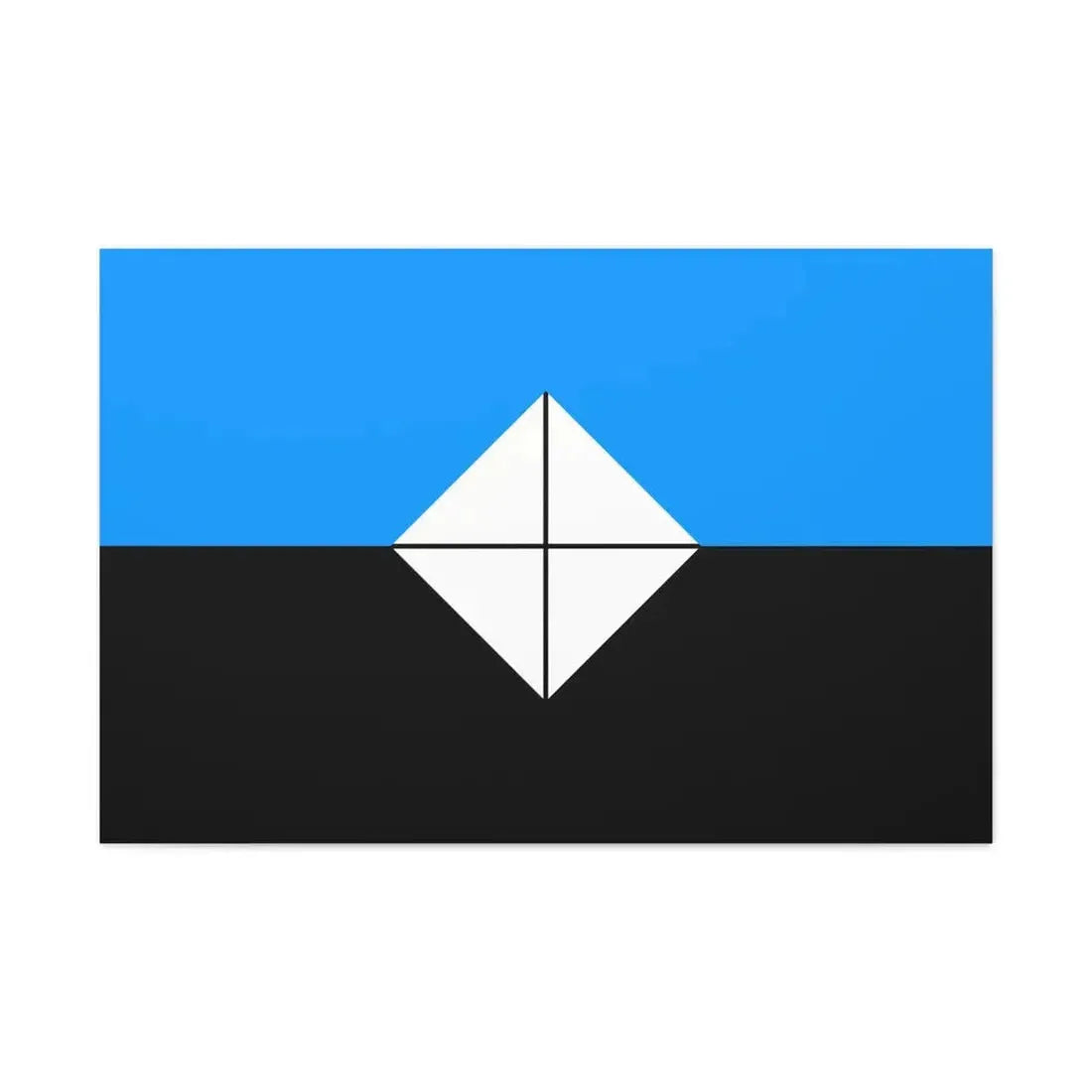 Flag of Antarctic Vexillological Association - Canvas Wall Art 36" x 24" 1.25" - The Sticker Space