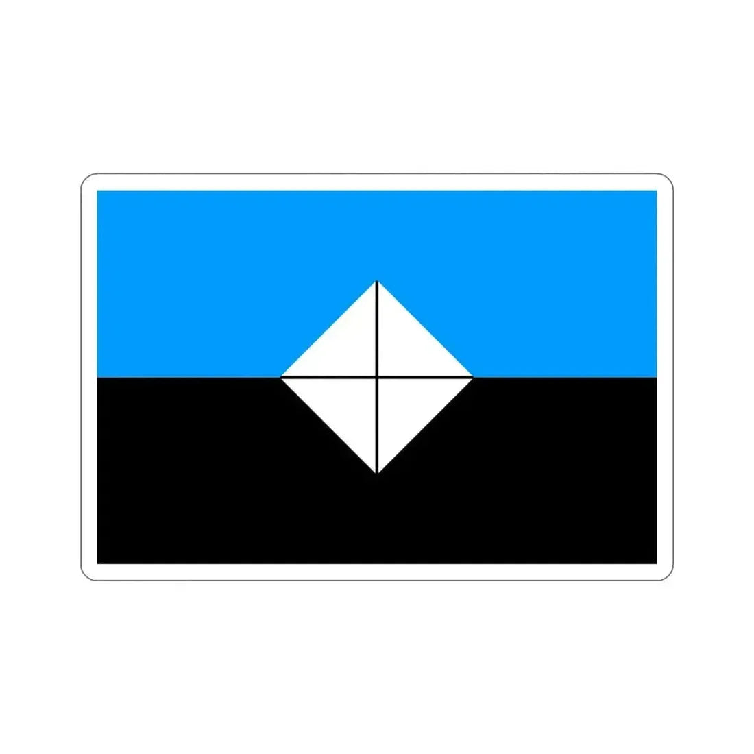 Flag of Antarctic Vexillological Association STICKER Vinyl Die-Cut Decal 4 Inch - The Sticker Space
