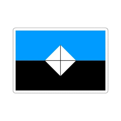 Flag of Antarctic Vexillological Association - STICKER Vinyl Kiss-Cut Decal 2 Inch White - The Sticker Space